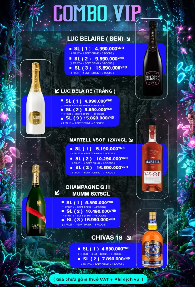 Menu 4 lounge